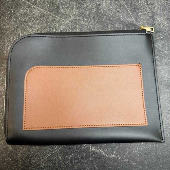 Lanvin Parfums for Turkish Airlines Toiletry Bag Travel Pouch Black Zip Around - Picture 2 of 6